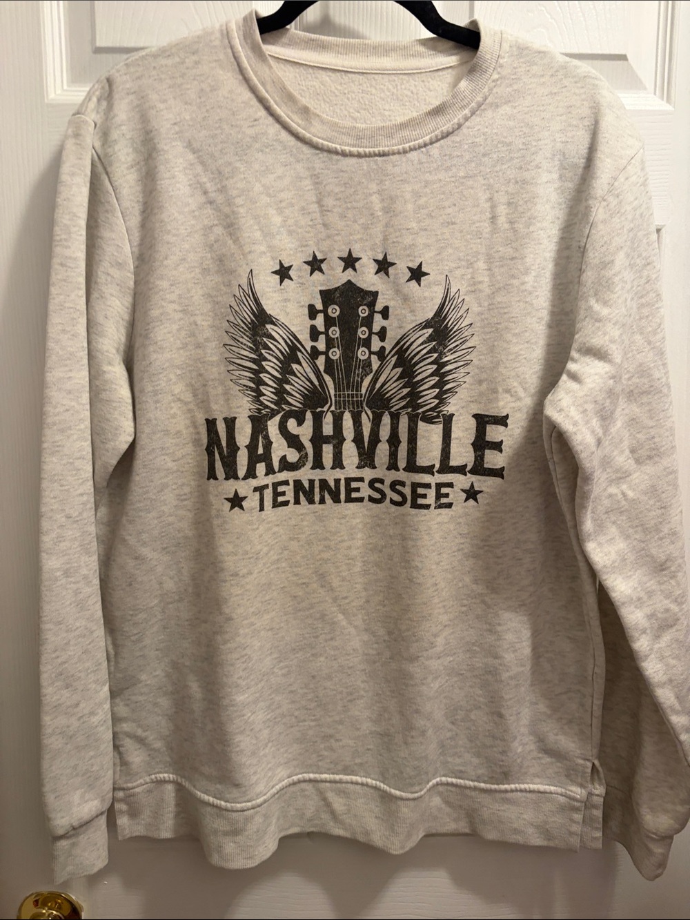 Nashville Tennessee Graphic Crewneck Sweatshirt - Light Gray